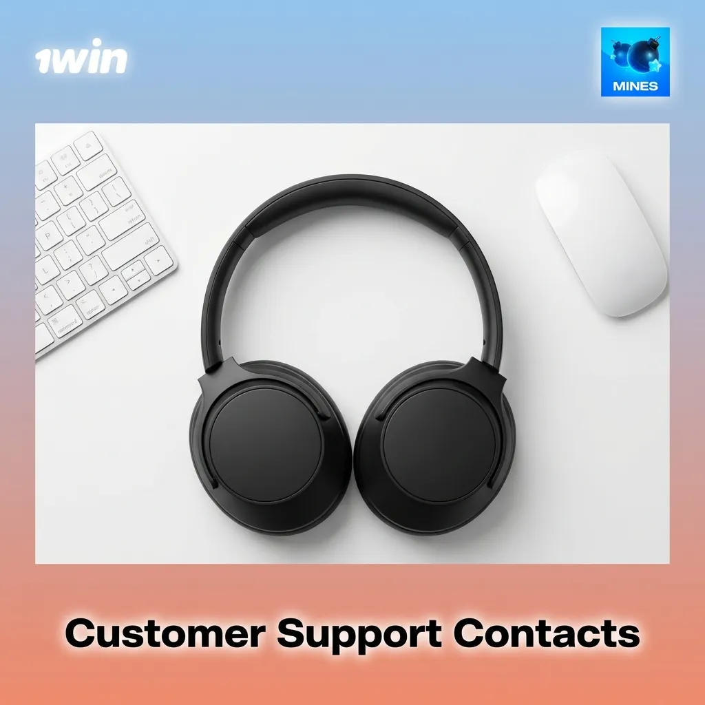 Customer support contact options including live chat, email, Telegram, WhatsApp, and phone for payment assistance — 1win Mines in India