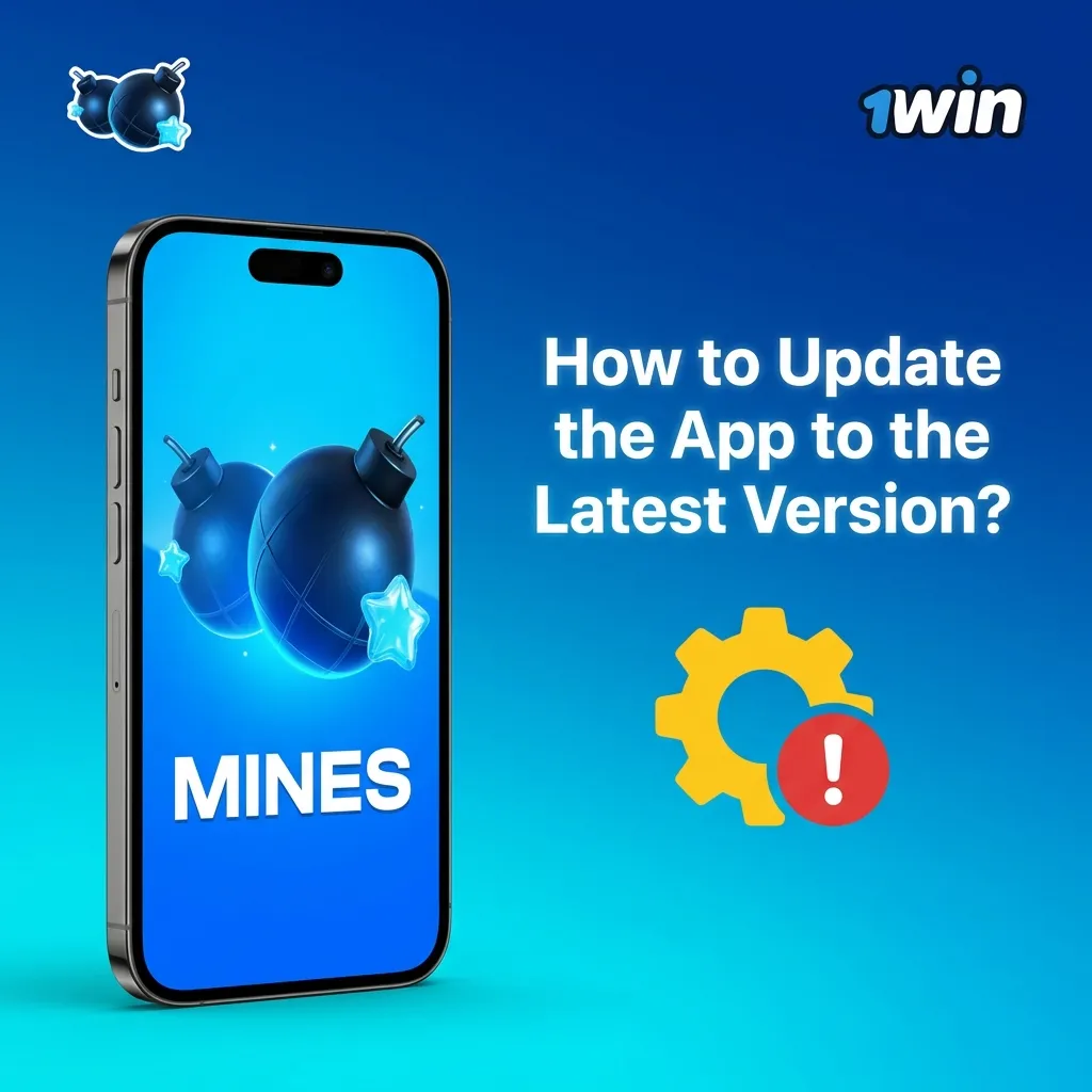 Person tapping notification to download and install app update on mobile device — 1win Mines in India