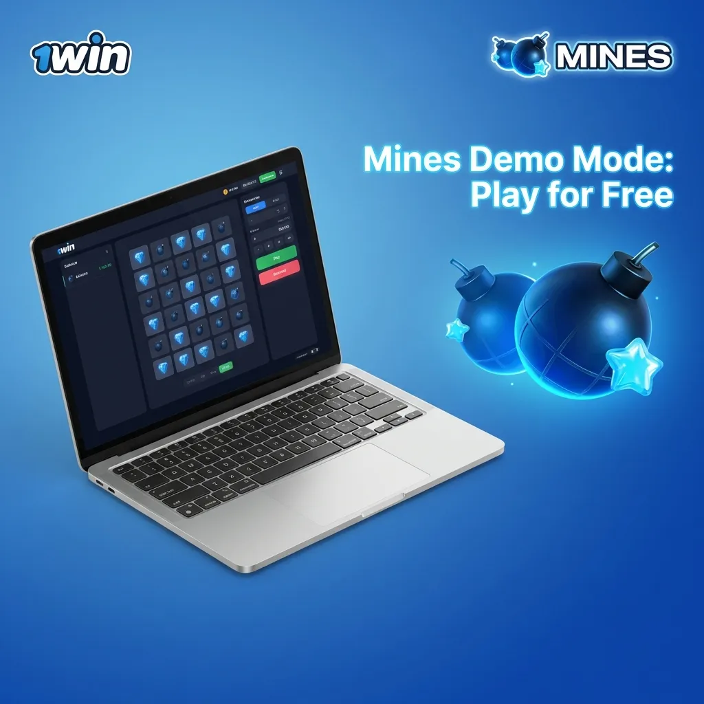 Try Mines game risk-free with demo mode using virtual credits to learn mechanics and test strategies before playing for real money — 1win Mines in India