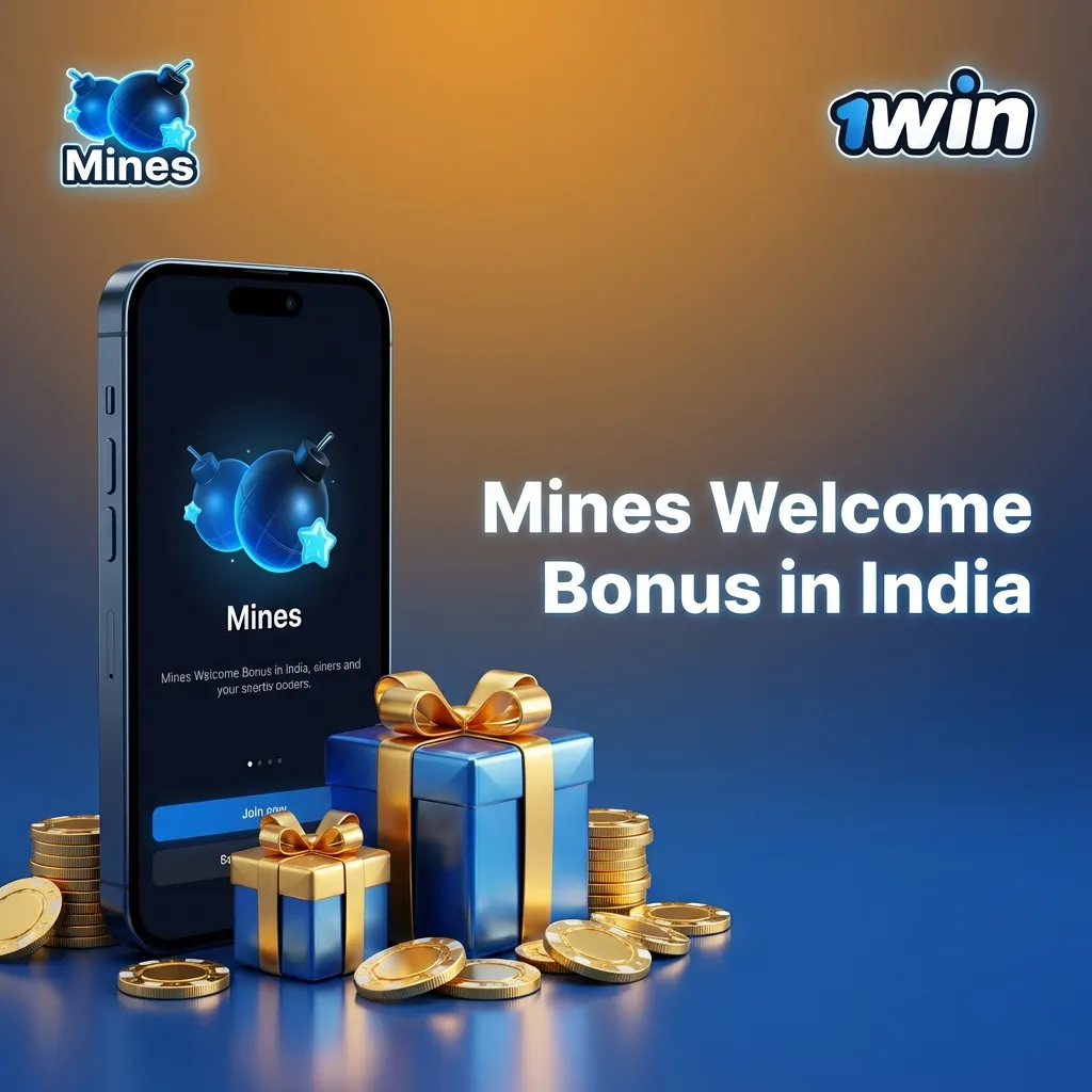 Indian casino players claiming 600% Mines welcome bonus on first four deposits up to ₹80,000 in USDT with 30x wagering — 1win Mines in India