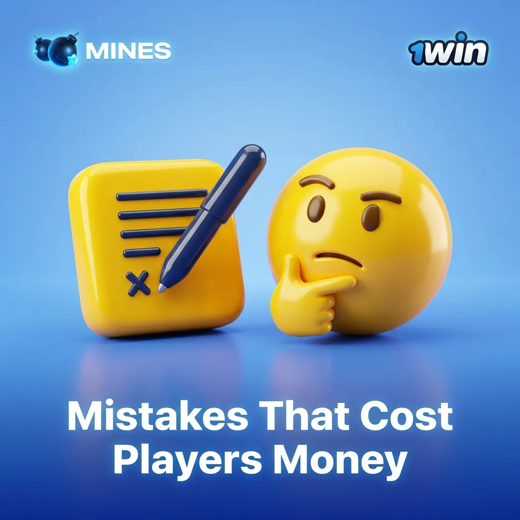 Players reviewing common Mines game mistakes including chasing multipliers, ignoring limits, and emotional betting decisions — 1win Mines in India