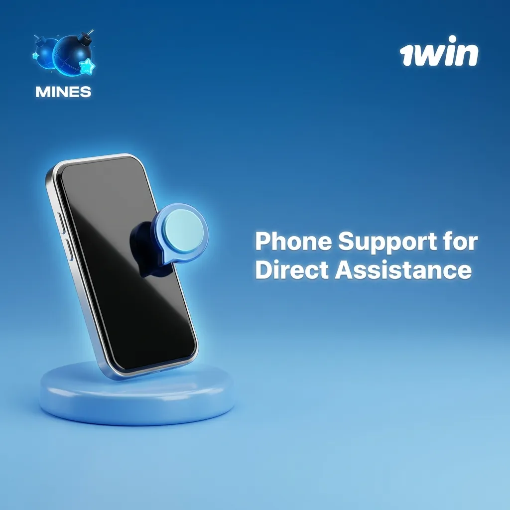 Customer service representative assisting user via phone call for immediate platform support and issue resolution — 1win Mines in India