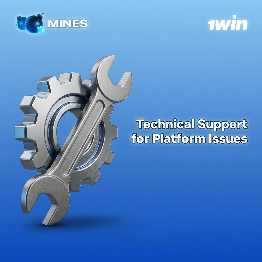 Technical support team helping resolve platform issues including app crashes, payment errors, and login problems 24/7 — 1win Mines in India